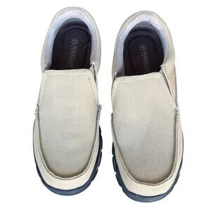 Magellan Outdoors Men’s Beige
 Canvas Slip On Shoe Size 10 NWOB